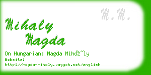 mihaly magda business card